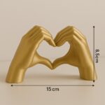Escultura Mãos em Coração 15x8,5cm PETG - Imagem 2