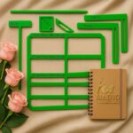 Kit de Réguas para Cartonagem em PLA Verde - Imagem 2