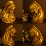 Busto Decorativo Virgem Maria 15cm em PLA/PETG - Imagem 3