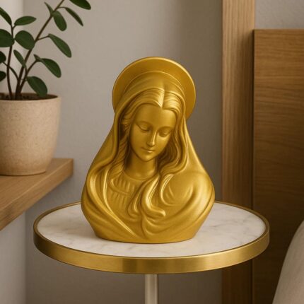 Busto Decorativo Virgem Maria 15cm em PLA/PETG